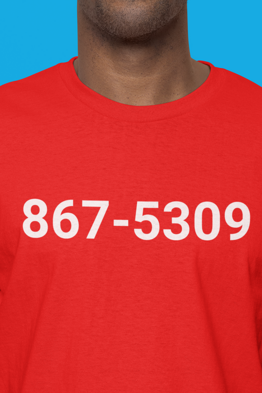 Jenny Jenny 867-5309 | Tommy Tutone Quote Tee | 80s Music