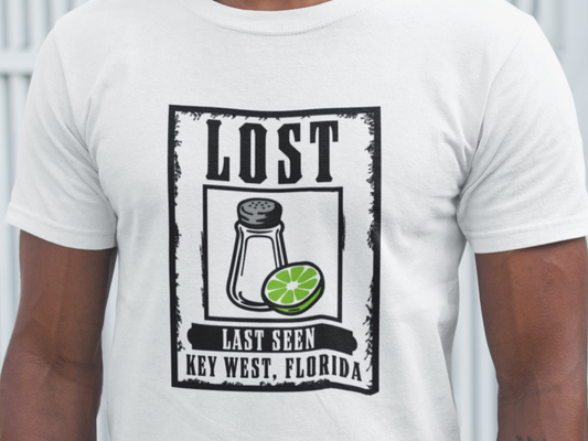 Lost Shaker of Salt Margaritaville Jimmy Buffet Funny tee t-shirt