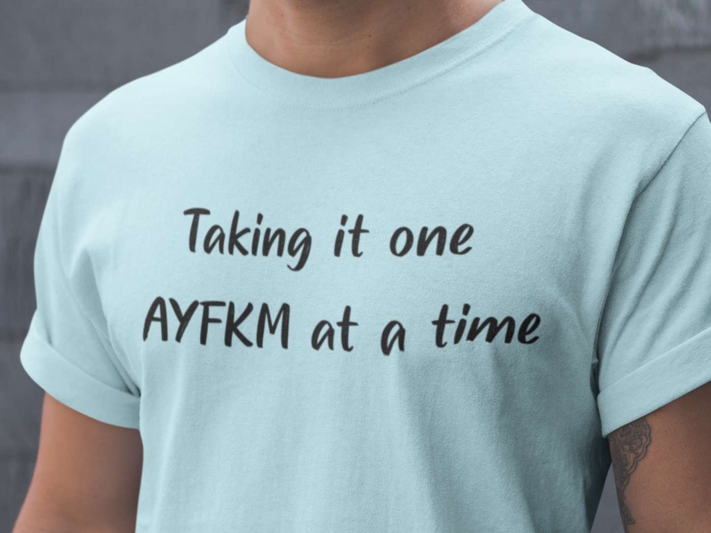 Taking It One AYFKM at a Time funny sarcastic adult humor t-shirt, office humor tee