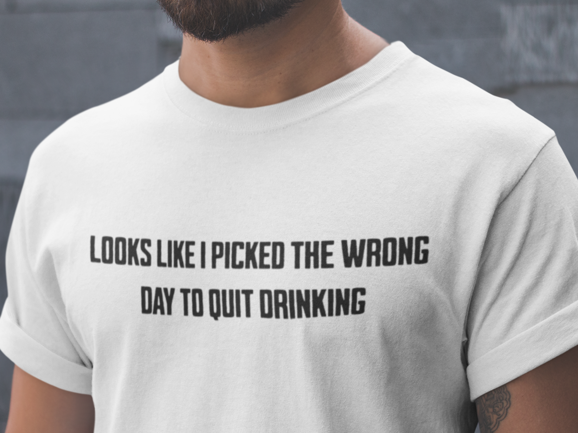 Wrong Day to Quit Drinking Airplane 1980 movie quote t-shirt, Lloyd Bridges comedy tee